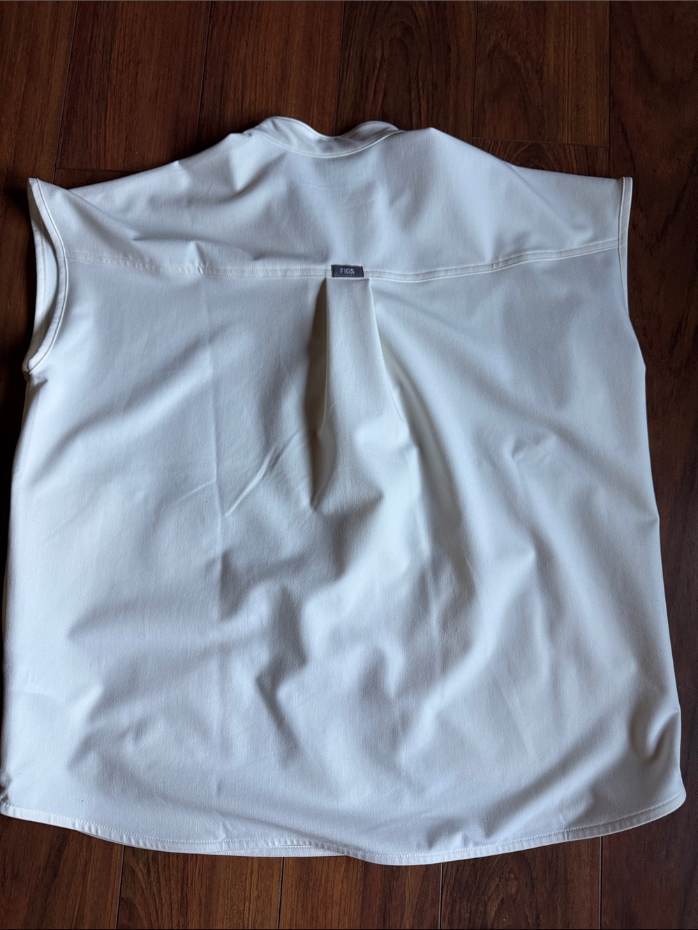 Figs off-white oversized scrub top. - Picture 3 of 5